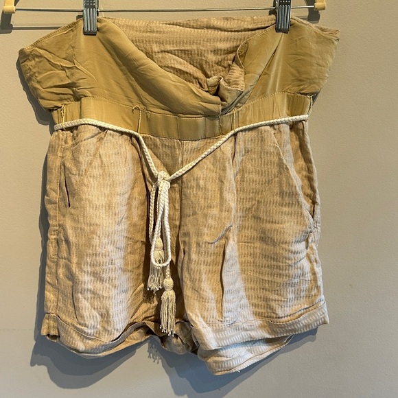 Free People High Waist Tan Shorts - Picture 4 of 7